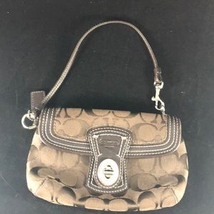 Coach Vintage Brown Wristlet